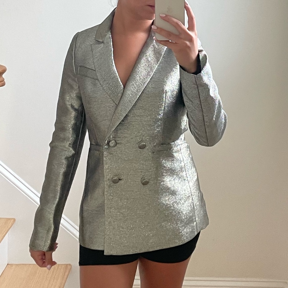 SILVER BLAZER SIZE SMALL — Worn Once